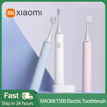 XIAOMI MIJIA Электрическая звуковая зубная щетка T500 Smart Автоматическая Отбеливающая Зубная щетка Ультразвуковой вибратор Беспроводная гигиена полости рта