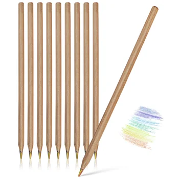 10 шт. Радужные карандаши для рисования, принадлежности для рисования эскизов для детей и студентов