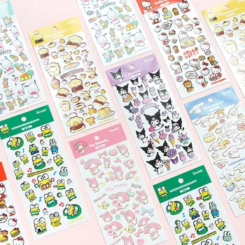 Корейская версия Новых наклеек Sanrio Ledger Kulomi Набор карточек для Сладкоежек Наклейки Оптом Diy Наклейки Cute Girl Ledger Подарки