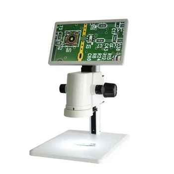 Стереомикроскоп с цифровым видеосигналом 1080P 60 кадров в секунду, микроскопы Panasonic CMOS, камера с ЖК-экраном диагональю 11,6 дюйма