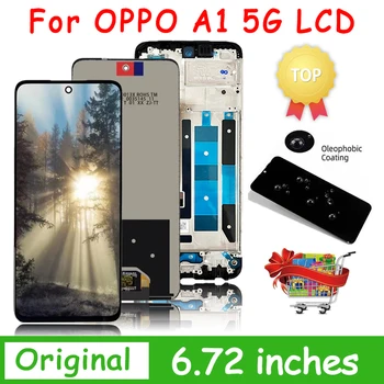 6.72“” Оригинал Для Oppo A1 5G LCD PHS110 Экран дисплея Сенсорная панель Дигитайзер Для Oppo A1 2023 Замена Экрана