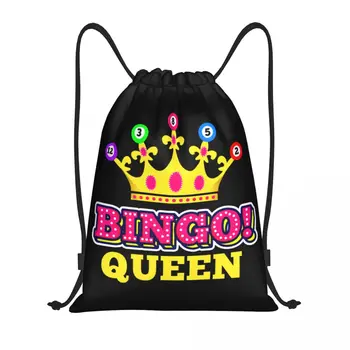 Рюкзак Bingo Queen на шнурке, спортивная сумка для женщин, мужской рюкзак для покупок