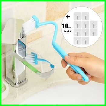 Креативный S-образный ершик для унитаза, изогнутая щетка для ванной комнаты для очистки мертвого угла унитаза, V-образная изогнутая щетка для чистки, 3 цвета