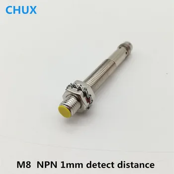 Бесконтактный переключатель CHUX NPN M8 4 контакта Заподлицо Без NC Датчик расстояния считывания 1 мм Без кабеля