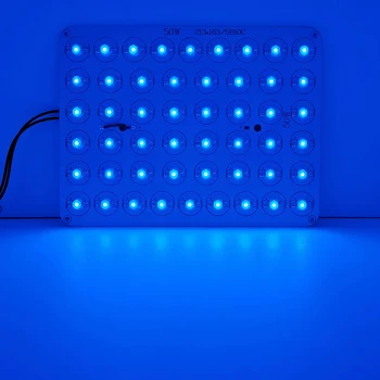 50 Вт Ледяной синий 470 нм ~ 475 нм СВЕТОДИОД + печатная плата для DIY лампы Точечная лампа Прожектор Завод Риф Аквариум