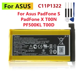 Оригинальный Аккумулятор C11P1322 2300 мАч Новый Аккумулятор Для ASUS Padfone S X T00D PF500KL T00N Телефон Высококачественный аккумулятор + инструменты