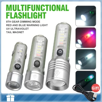 Прозрачный, практичный, Удобный, Компактный, Универсальный, мощный светодиодный фонарик, Компактный фонарик для экстренных случаев, первоклассный фонарик
