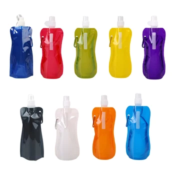 Бутылки для воды из прочных материалов - надежный компаньон для приключений, развлечений на свежем воздухе, складная бутылка для воды из полиэтилена, уникальная складная