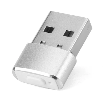 Симулятор движения мини мыши Подключи и играй USB Индикатор автоматического перемещения курсора Шейкер Корпус из алюминиевого сплава для компьютера