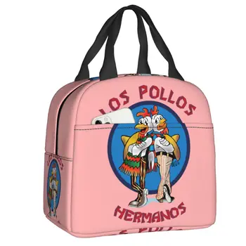 Сумка для ланча Breaking Bad для женщин Los Pollos Hermanos Chicken Brothers Cooler, Термоизолированный ланч-бокс, Рабочие сумки для пикника