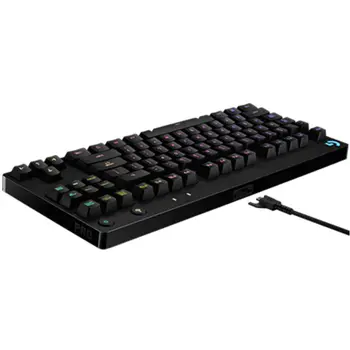 Оригинальная механическая игровая клавиатура Logitech G PRO, 87 клавиш, эргономичная геймерская клавиатура с RGB подсветкой, игровая клавиатура для портативных ПК