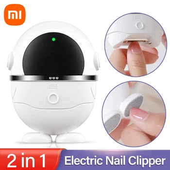 Электрические автоматические кусачки для ногтей Xiaomi и пилочка для ногтей, Фрезер для ногтей, Триммер для маникюра для детей и взрослых, безопасный инструмент для ухода, Точилка для ногтей