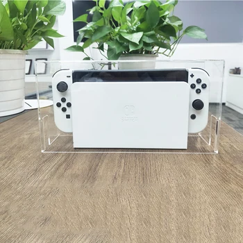 Новый пылезащитный чехол для Nintendo Switch, Oled-прозрачная защитная крышка, защитный рукав, акриловая коробка для дисплея, аксессуары для игр Ns