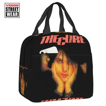 Музыкальная рок-группа Cure, изолированная сумка для ланча для женщин, портативный охладитель Robert Smith, касса для бенто, кассы для пикника, путешествия