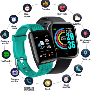 2023 Смарт-часы Мужские женские Спортивные фитнес-часы с сенсорным экраном, водонепроницаемые Bluetooth для Android IOS, умные часы Мужские