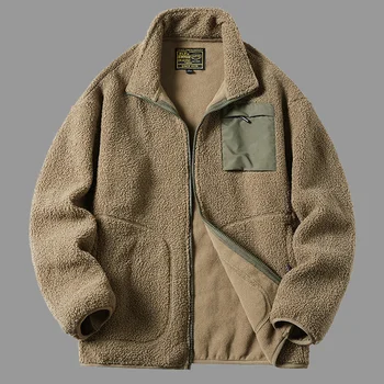 Мужская зимняя тактическая флисовая куртка из медвежьей шкуры, длинная флисовая толстовка с капюшоном, рабочие пальто армии США, уличные теплые толстовки