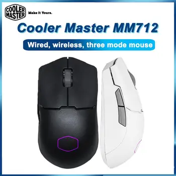 Беспроводная мышь Cooler Master MM712 с тремя режимами работы RGB 19000DPI Игровая мышь 59g Легкая офисная мышь