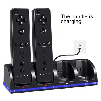 От 1 до 4 портов, контроллер игровой консоли, Зарядная док-станция для Nintendo Wii U/Зарядное устройство Wii с несколькими отверстиями