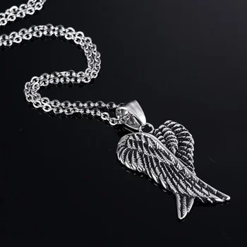 2023 Винтажное панк-ожерелье для мужчин, модное ожерелье с крыльями Ангела, Новое модное ожерелье из сплава, ювелирные изделия для мужчин, подарок другу