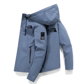 Новая мужская высококачественная весенне-осенняя ветрозащитная куртка на молнии, повседневная модная спортивная куртка