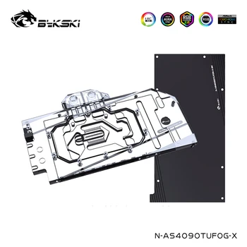 Водяной блок Bykski Для ASUS TUF GAMING Geforce/Strix LC RTX 4090 OG VGA-Кулер С задней панелью, N-AS4090TUFOG-X