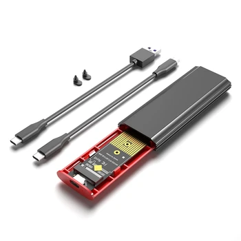 M2 SSD NVME Корпус M.2 К USB 3.1 SSD Box Чехол Для M.2 Pcie Nvme M Key 2230/2242/2260/2280 Адаптер Без инструментов