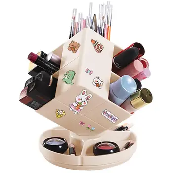 Вращающийся Органайзер для стола, Вращающийся на 360 Градусов Контейнер для карандашей, Настольная коробка-контейнер для цветных карандашей, художественные кисти, Праздничный подарок для
