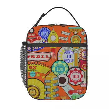 Пинбол Студенческая школьная сумка для ланча Оксфордская сумка для ланча для офиса, путешествий, кемпинга, термоохладитель, ланч-бокс