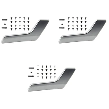 3X Ремкомплект Ручки Внутренней Двери Справа Для Mercedes-Benz X204 GLK W204 C-Class Из Алюминиевого Сплава Матового Серебра 2047202663