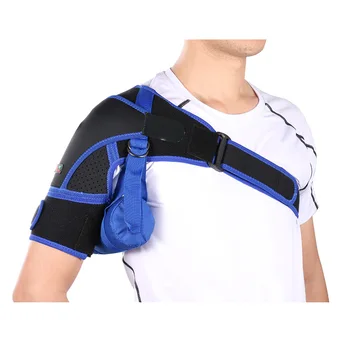 Дышащий плечевой бандаж с прижимной накладкой, неопреновый рукав, защита от льда, компрессионная подушка для плеча, защита плеча