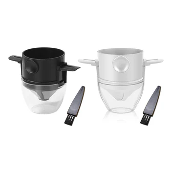 Портативная Многоразовая Капельница для кофе Кофейные фильтры Держатель для капельного чая Сетчатые корзины
