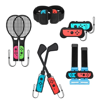 Спортивный комплект P9YE для теннисных ракеток forNintendo и OLED Game с ремешками на запястьях