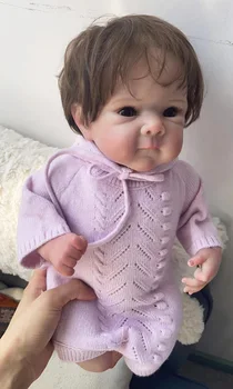 45 см Новорожденная кукла-Реборн Бетти, реалистичная, мягкая на ощупь, приятная малышка, Многослойная 3D-роспись кожи с видимыми венами
