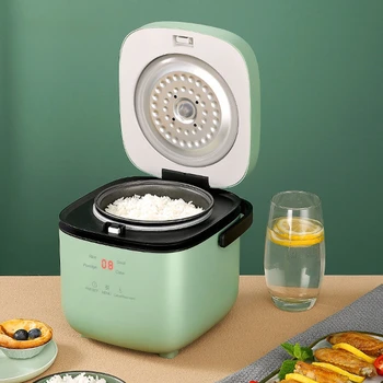Мини-электрическая рисоварка Интеллектуальная Автоматическая бытовая кухонная плита на 1-2 персоны, Небольшая Подогреватель пищи, пароварка для приготовления риса объемом 1,2 л