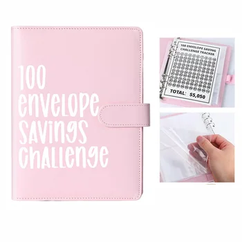 Бюджетный блокнот с денежным конвертом для мероприятия Couple Challenge FlipBook на 100 конвертов