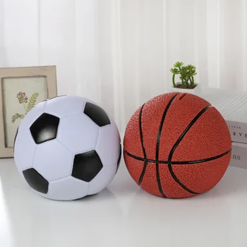 Баскетбольная Футбольная копилка Виниловая детская мультяшная копилка для монет, копилка, устойчивая к падению, подарок на день рождения для детей-студентов