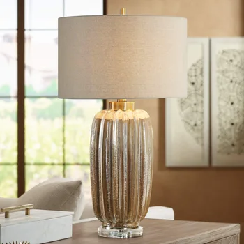 Керамическая настольная лампа, журнальный столик в гостиной, прикроватная лампа American Light в спальне роскошного отеля, современная и простая модель номера