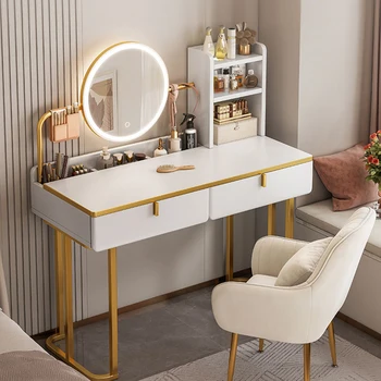 Европейский Роскошный Туалетный столик White Makeup Charm Cabinet Туалетный Столик Charm Многофункциональная Мебель для спальни Aparadores