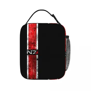 Mass Effect - N7 Изолированные пакеты для ланча, сменные сумки для пикника, термоохладитель, ланч-бокс, сумка для ланча для женщин, работы, детей, школы