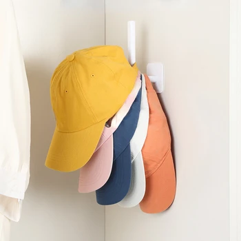 Вешалка для бейсбольных кепок, клейкие крючки для шляп на стене, вешалка для кепок, Органайзер для хранения кепок без сверления, держатель для шляп в дверном шкафу