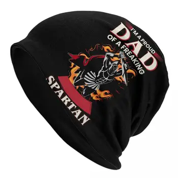 Спортивные шапки Spartan Race Я Горжусь, что у моего отца есть офигенная шляпа-капор Skullies Beanies Caps