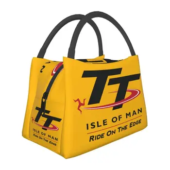 Isle Of Man TT Изолированные сумки для ланча для кемпинга, путешествий, мотоцикла, водонепроницаемый кулер, термобокс для Бенто, женский