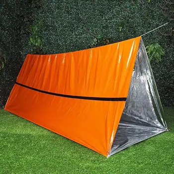 Одноразовая Аварийная Палатка Портативная Палатка для выживания Тепловой Спальный мешок Палатка Наружное Спасательное Одеяло для оказания первой помощи