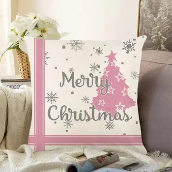 Ультрамягкая на ощупь наволочка, праздничные наволочки, Мультяшные рождественские дизайны для современного домашнего декора в для дивана для дома