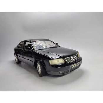Старый стиль, модель легкосплавного автомобиля Faw Audi A6 C5 первого поколения в масштабе 1:18, Статический Коллекционный Орнамент, Сувенир, Незначительные дефекты краски