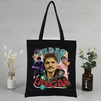 Pedro Pascal Винтажная холщовая сумка Daddy's Girl, черные сумки, повседневная женская сумка в стиле Харадзюку, эко-сумки через плечо для покупок