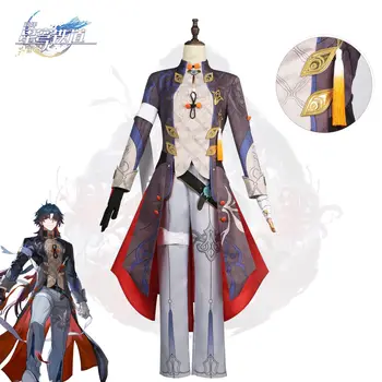 Brdwn Honkai: Star Rail, униформа мужского игрового персонажа Blade, наряд для вечеринки в честь Хэллоуина, Парик, обувь, костюм для косплея