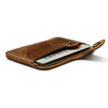 Модный ретро Кожаный бумажник для кредитных визиток, удобный Мужской женский смарт-кошелек, визитница, кошелек для наличных, футляр для карт