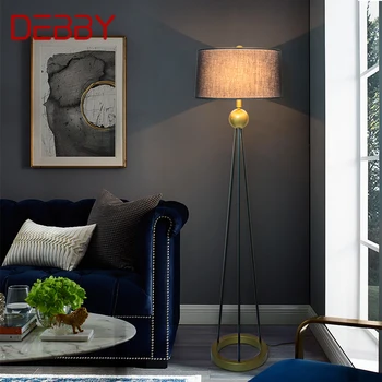 Торшер DEBBY Nordic Black, современное искусство, Семейная гостиная, Спальня, Креативный Светодиодный Декоративный светильник