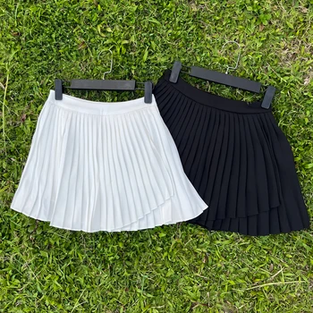 Летняя новая женская короткая юбка для гольфа, спортивная плиссированная юбка для отдыха, Дышащая женская анти-юбка